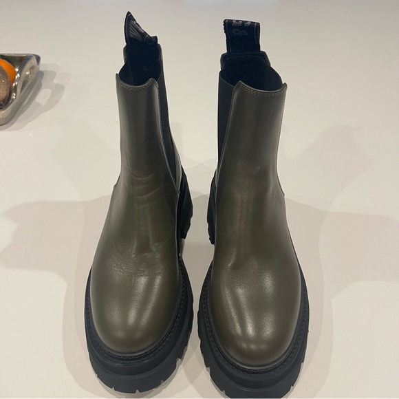 Zadig & Voltaire Leather Chelsea Combat boots in Military new - Picture 11 of 12